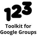 Logo of 123 Toolkit for Google Groups™