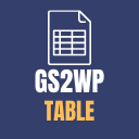 Logo of GS2WP Table